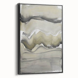 Minimalist Abstract Wall Art - Earthy Tones and Textured Brushstrokes