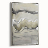 Minimalist Abstract Wall Art - Earthy Tones and Textured Brushstrokes