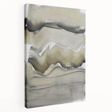 Minimalist Abstract Wall Art - Earthy Tones and Textured Brushstrokes