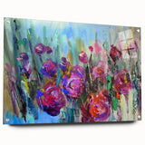 Abstract Canvas Wall Art – Vibrant Floral Modern Painting