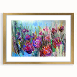 Abstract Canvas Wall Art – Vibrant Floral Modern Painting