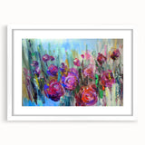 Abstract Canvas Wall Art – Vibrant Floral Modern Painting