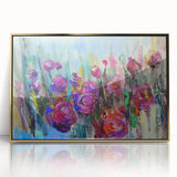 Abstract Canvas Wall Art – Vibrant Floral Modern Painting