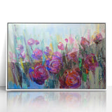 Abstract Canvas Wall Art – Vibrant Floral Modern Painting