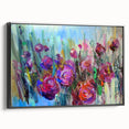 Abstract Canvas Wall Art – Vibrant Floral Modern Painting