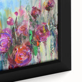 Abstract Canvas Wall Art – Vibrant Floral Modern Painting