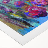 Abstract Canvas Wall Art – Vibrant Floral Modern Painting