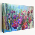 Abstract Canvas Wall Art – Vibrant Floral Modern Painting