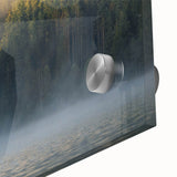 Calming Landscape Acrylic Prints – Misty Forest & Lake View