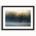 Calming Landscape Acrylic Prints – Misty Forest & Lake View