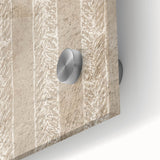 Contemporary Framed Abstract Art – Olive Green Minimalist Pattern