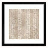 Contemporary Framed Abstract Art – Olive Green Minimalist Pattern