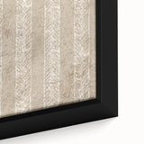 Contemporary Framed Abstract Art – Olive Green Minimalist Pattern