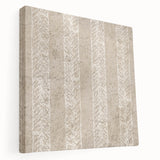 Contemporary Framed Abstract Art – Olive Green Minimalist Pattern