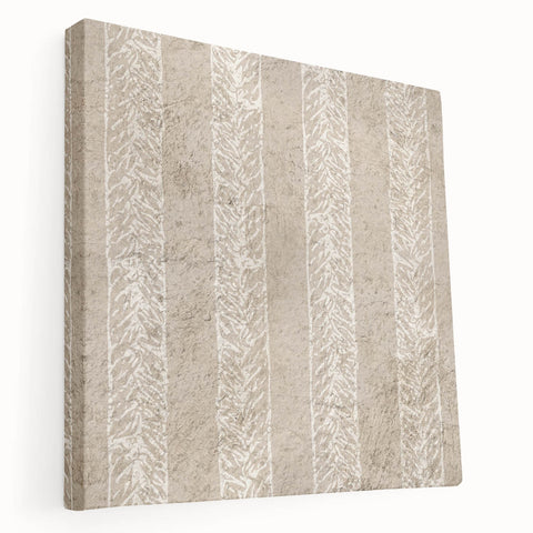 Contemporary Framed Abstract Art – Olive Green Minimalist Pattern