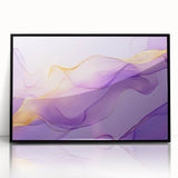 Premium Abstract Canvas Prints – Purple & Gold Luxury Wall Art