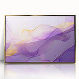 Premium Abstract Canvas Prints – Purple & Gold Luxury Wall Art