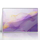 Premium Abstract Canvas Prints – Purple & Gold Luxury Wall Art