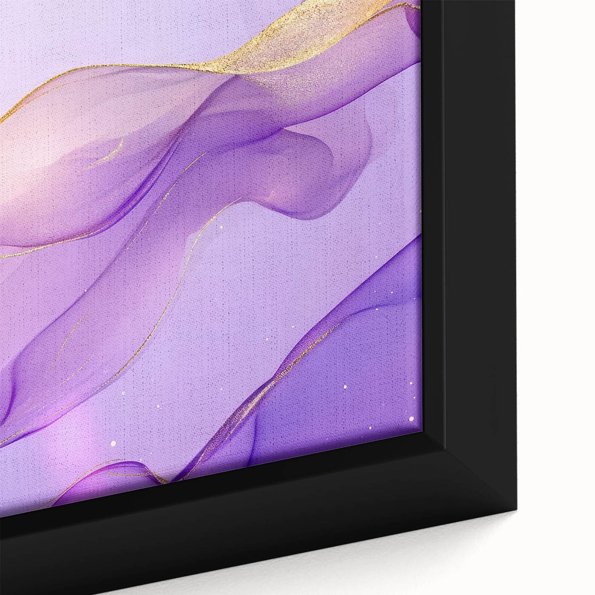 Premium Abstract Canvas Prints – Purple & Gold Luxury Wall Art