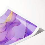 Premium Abstract Canvas Prints – Purple & Gold Luxury Wall Art