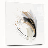 Minimalist Wall Art for Modern Interiors – Abstract Gold & Black Print