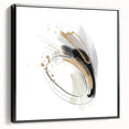 Minimalist Wall Art for Modern Interiors – Abstract Gold & Black Print