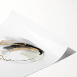 Minimalist Wall Art for Modern Interiors – Abstract Gold & Black Print