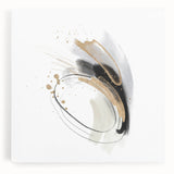 Minimalist Wall Art for Modern Interiors – Abstract Gold & Black Print