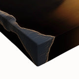 Minimalist Coastal Landscape Art – Golden Sunset Beach Print