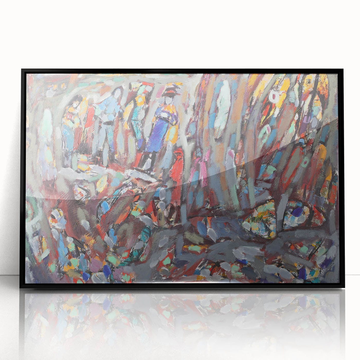 Large Abstract Wall Art – Bold Expressionist Modern Painting