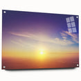 Serene Sunset Wall Art – Golden Horizon & Vibrant Sky