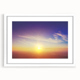 Serene Sunset Wall Art – Golden Horizon & Vibrant Sky