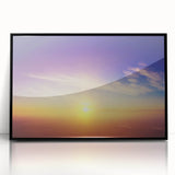 Serene Sunset Wall Art – Golden Horizon & Vibrant Sky