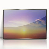 Serene Sunset Wall Art – Golden Horizon & Vibrant Sky