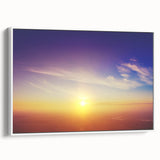 Serene Sunset Wall Art – Golden Horizon & Vibrant Sky