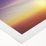 Serene Sunset Wall Art – Golden Horizon & Vibrant Sky