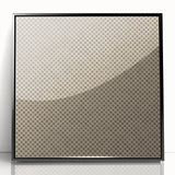 Contemporary Framed Abstract Art – Olive Green Minimalist Pattern