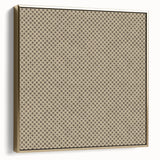 Contemporary Framed Abstract Art – Olive Green Minimalist Pattern