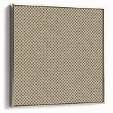 Contemporary Framed Abstract Art – Olive Green Minimalist Pattern