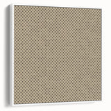 Contemporary Framed Abstract Art – Olive Green Minimalist Pattern