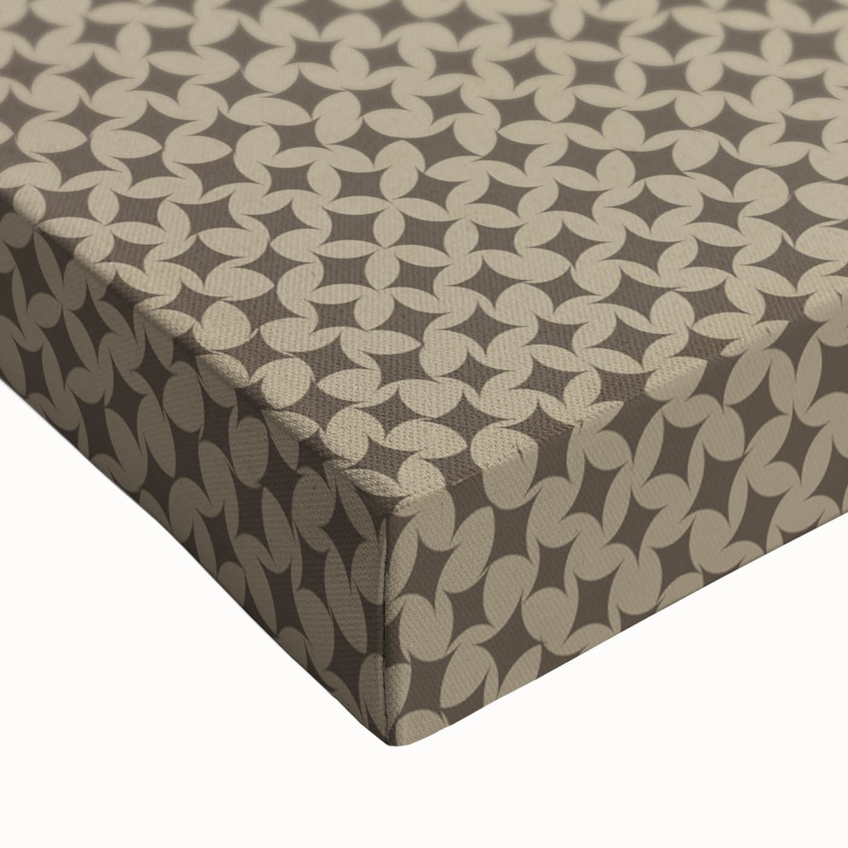 Contemporary Framed Abstract Art – Olive Green Minimalist Pattern