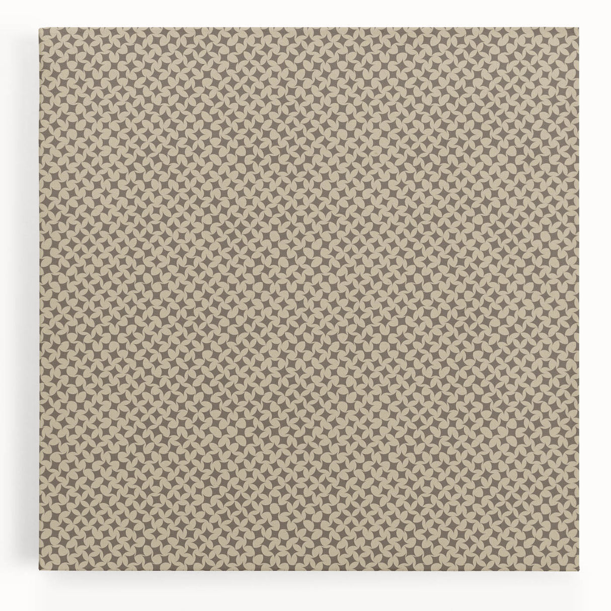 Contemporary Framed Abstract Art – Olive Green Minimalist Pattern