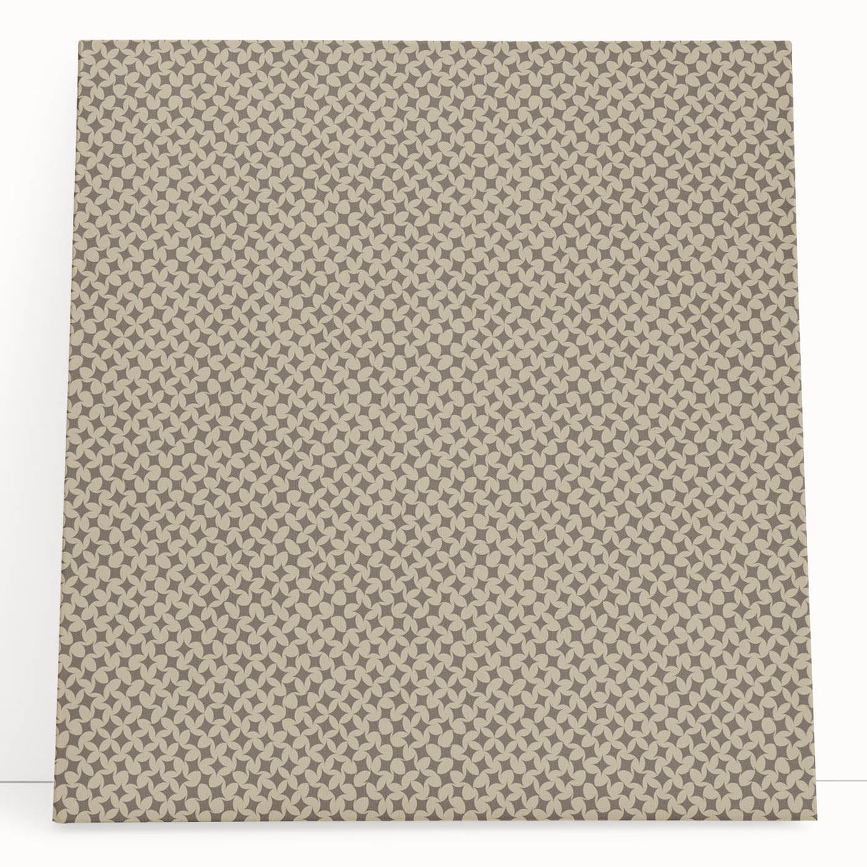 Contemporary Framed Abstract Art – Olive Green Minimalist Pattern