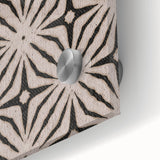 Earthen Harmony Abstracts - Neutral Star Pattern Abstract Wall Art