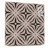 Earthen Harmony Abstracts - Neutral Star Pattern Abstract Wall Art