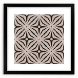 Earthen Harmony Abstracts - Neutral Star Pattern Abstract Wall Art