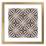 Earthen Harmony Abstracts - Neutral Star Pattern Abstract Wall Art