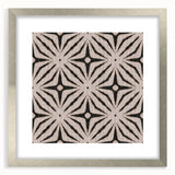 Earthen Harmony Abstracts - Neutral Star Pattern Abstract Wall Art