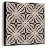 Earthen Harmony Abstracts - Neutral Star Pattern Abstract Wall Art