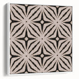 Earthen Harmony Abstracts - Neutral Star Pattern Abstract Wall Art